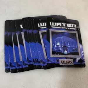Avalon Hill Hasbro 2007 Risk 2210 AD‎ Replacement Parts 13 Water Territory Cards